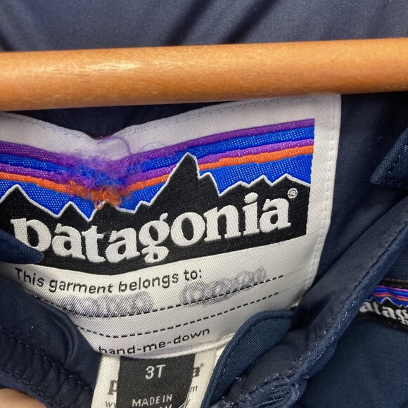 Patagonia H2No Snow Bib Pants Size 3T Blue Snow Pile Insulated Waterproof 61110 - Picture 8 of 16